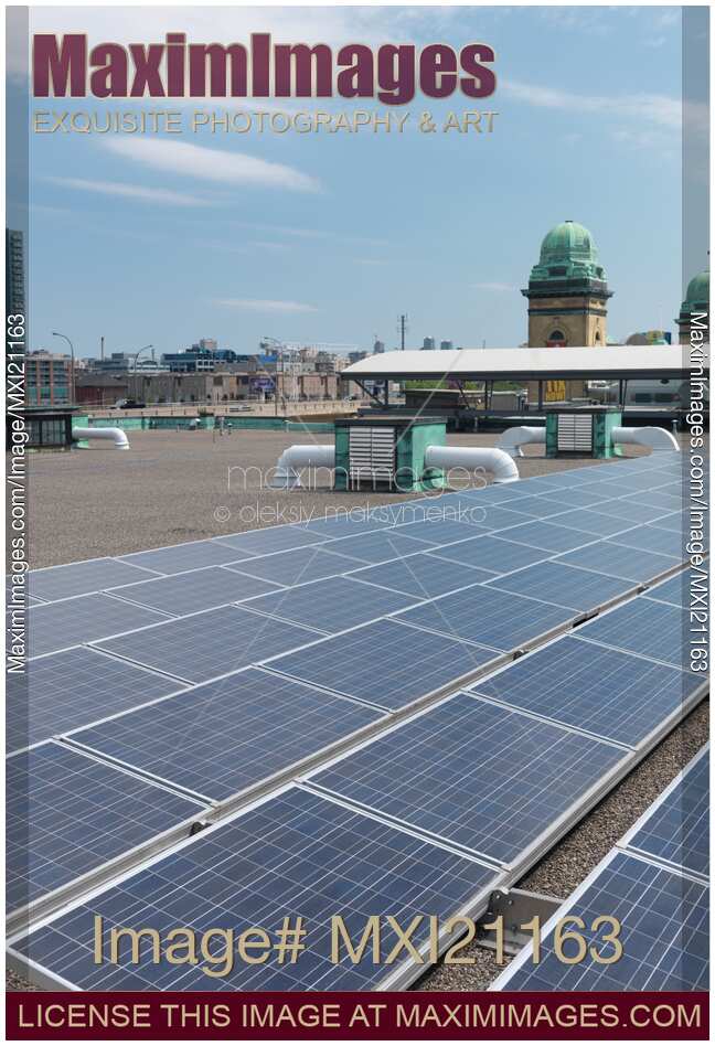 Solar Panels on a Roof