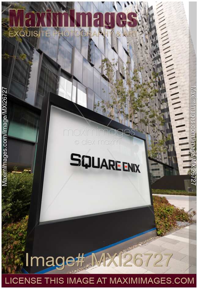 Square Enix building sign