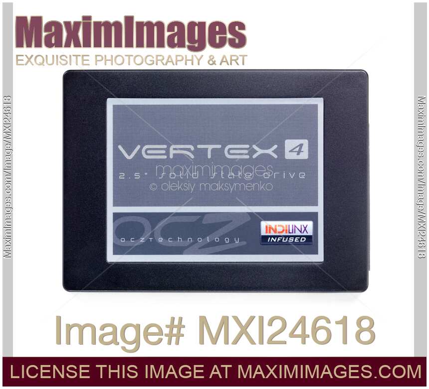SSD Solid State Drive isolated on white
