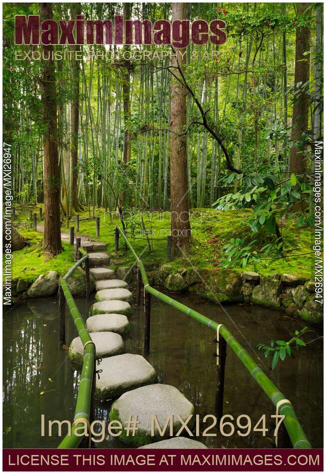 Stepping stones at Japanese Zen garden