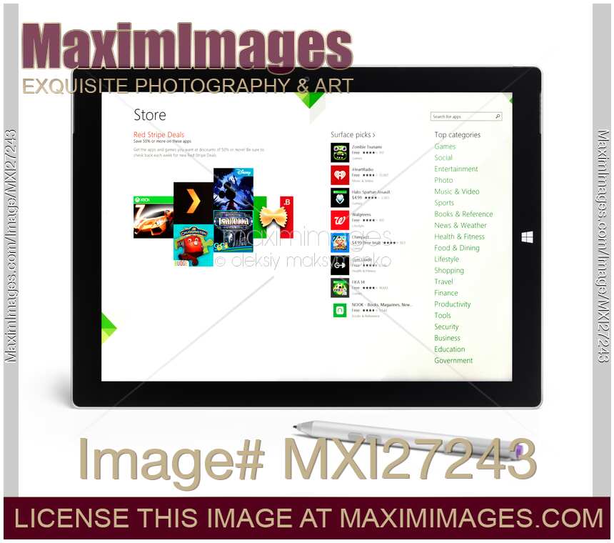Surface Pro 3 tablet Microsoft Windows App store