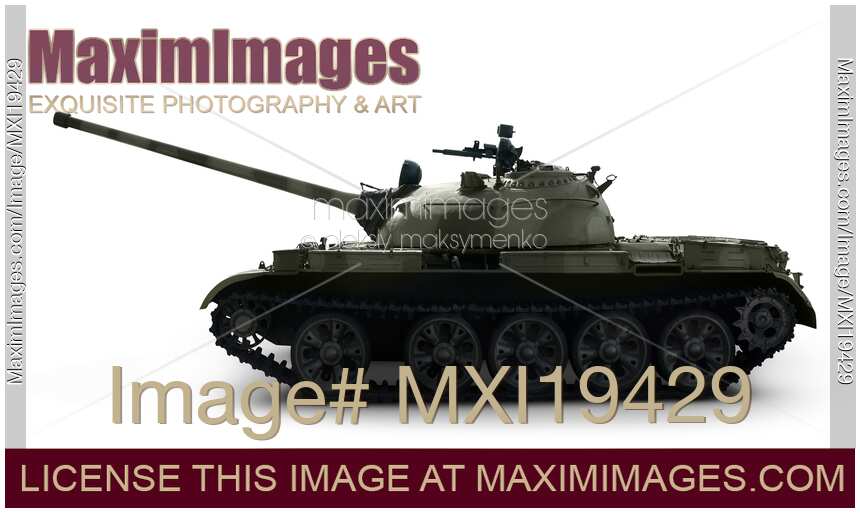 T-54 Medium Soviet Tank side view