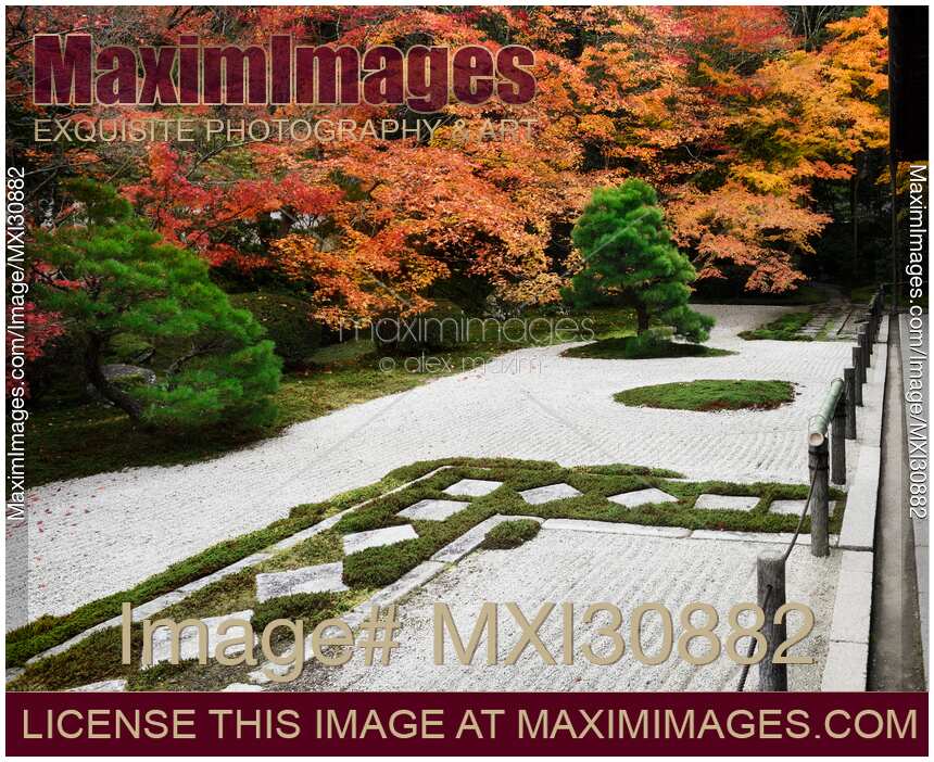 Tenjuan Temple Zen garden at Nanzen-ji complex in Kyoto