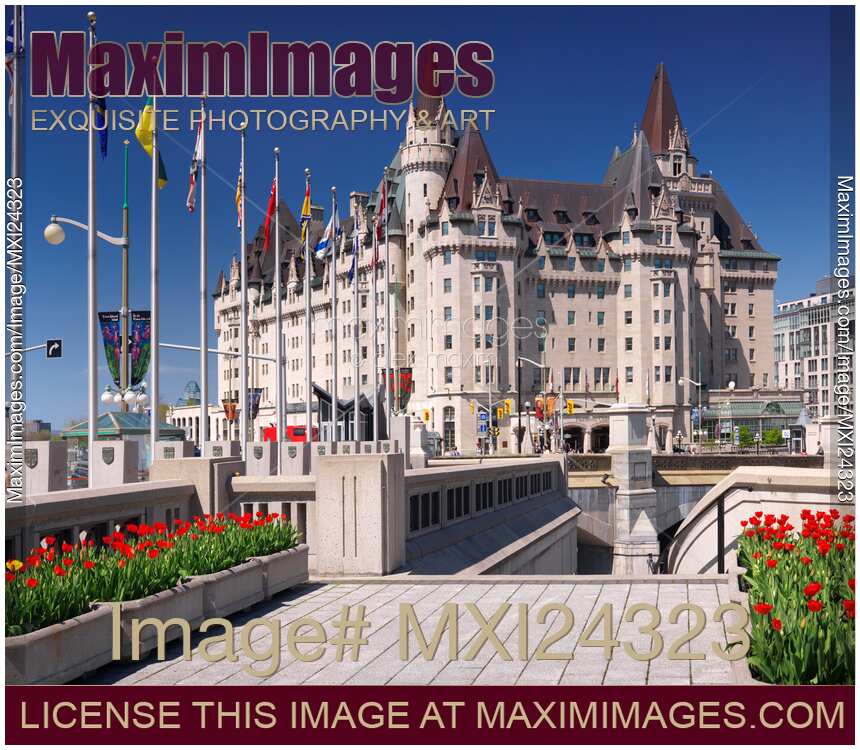 The Fairmont Chateau Laurier landmark hotel in Ottawa