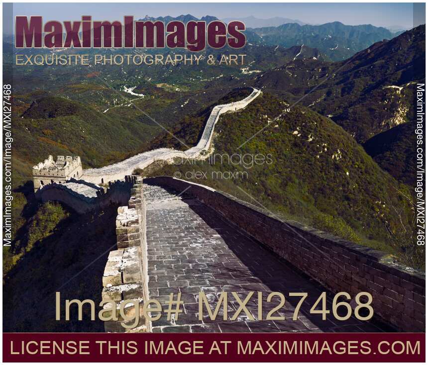 The Great Wall of China mountain scenery in Badaling