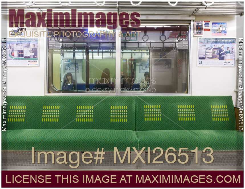 Tokyo Metro subway empty seats