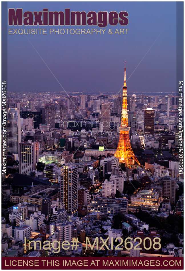 Tokyo tower in twilight