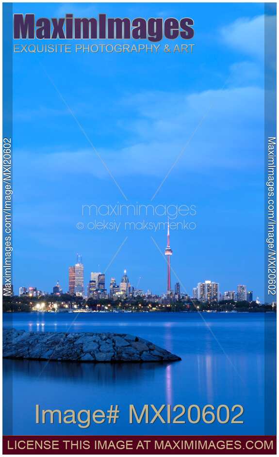 Toronto City Line at Night