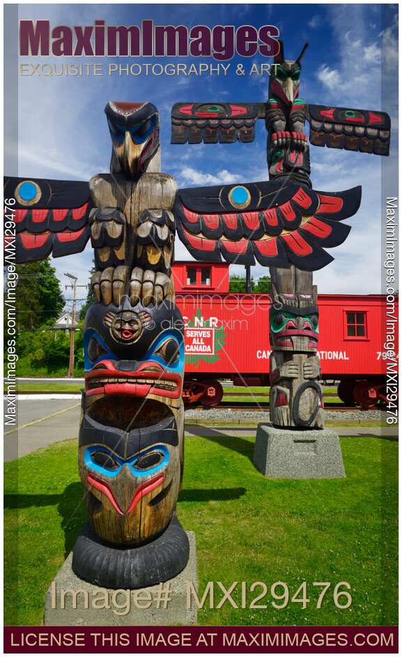 Totem poles in Duncan Vancouver Island
