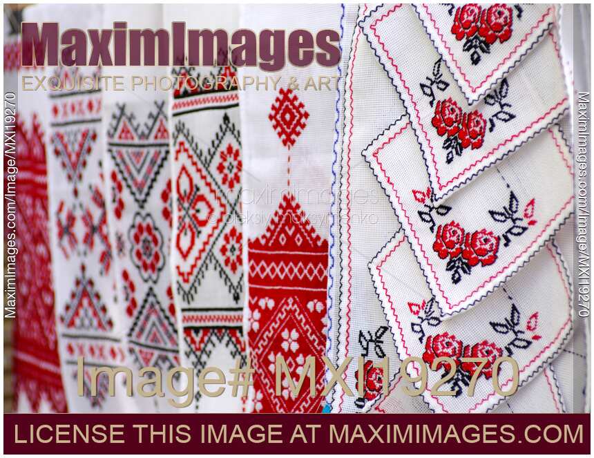 Towels with Ukrainian traditional ornament