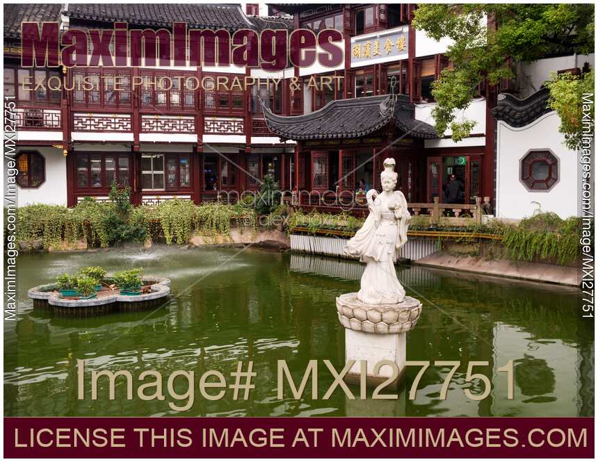 Traditional architecture at the Old City of Shanghai China