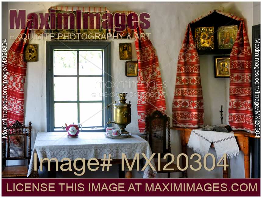 Traditional Ukrainian Country House Interior