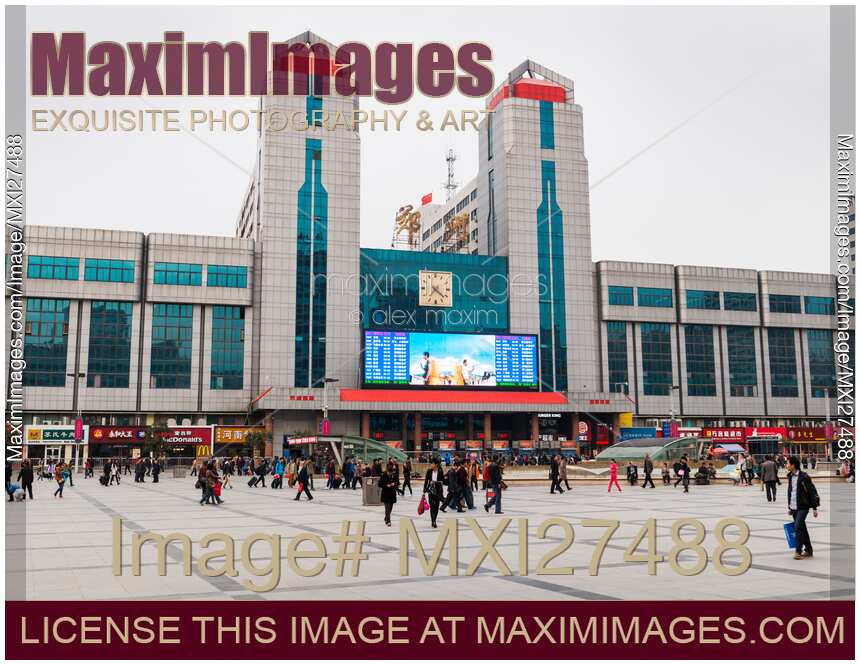 Train station in Zhengzhou China