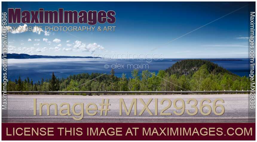 Trans-Canada highway Lake Superior Ontario panoramic scenery