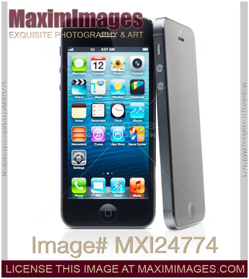 Two iPhone 5 smartphones