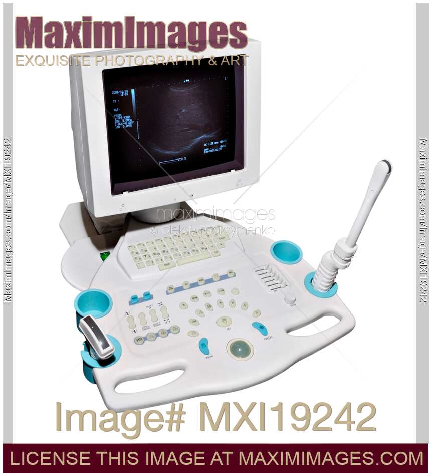 Photo of Ultrasonic System Ultrasound scanner Stock Image MXI19242