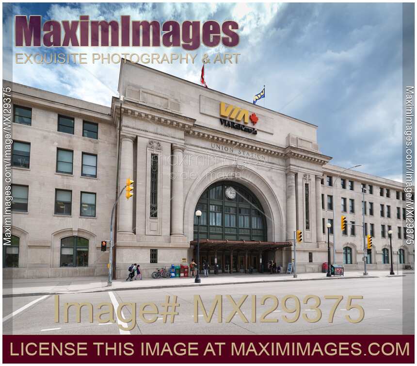 VIA Rail Canada Union Station in Winnipeg