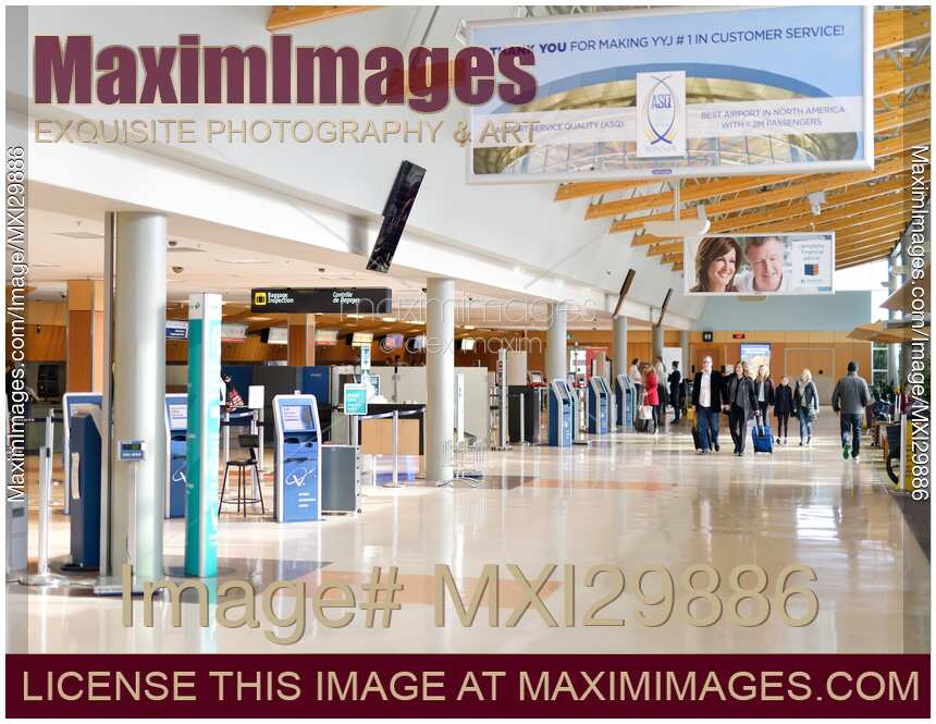 Victoria International Airport departures interior