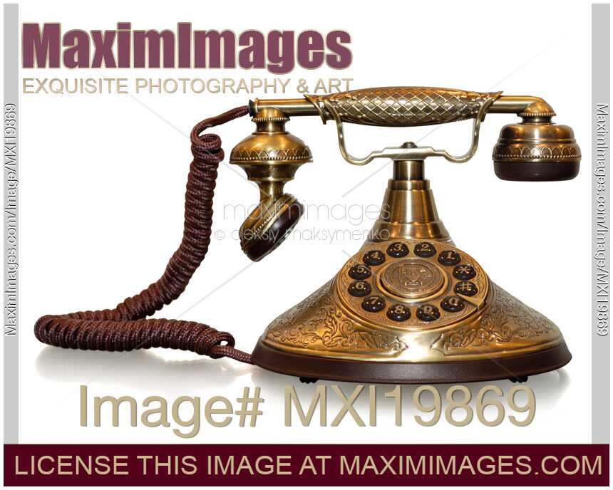 Vintage stylized telephone