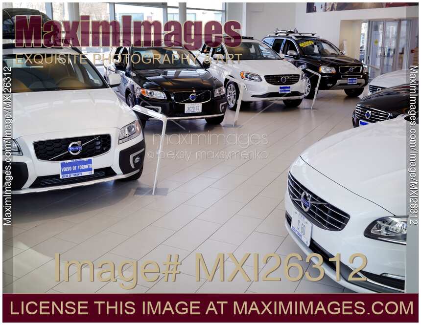 Volvo cars at dealership