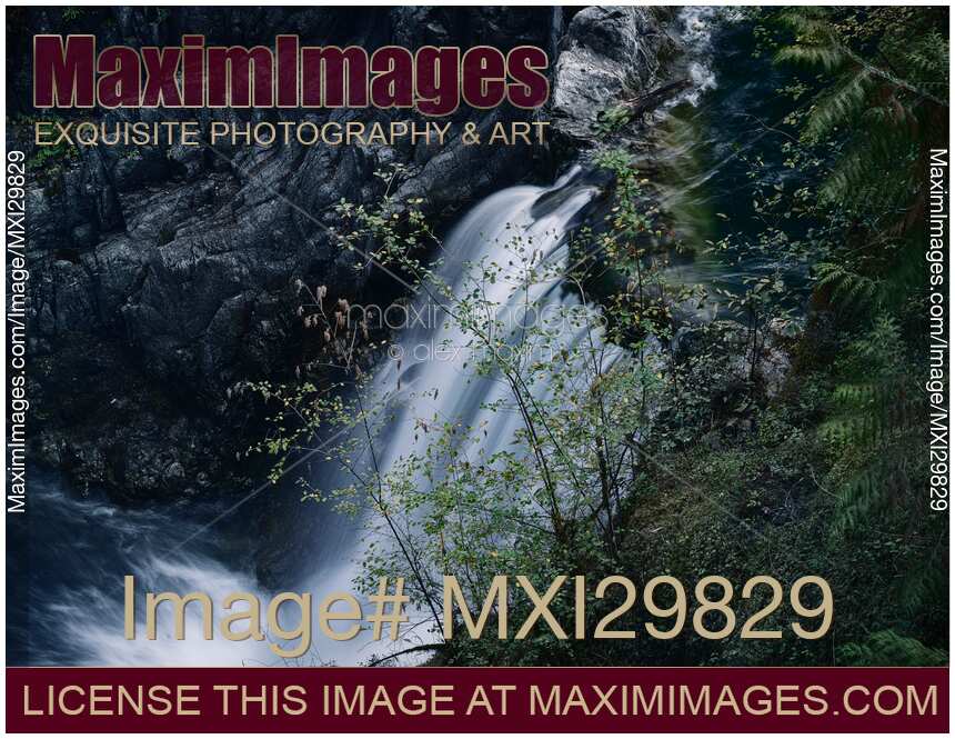 Waterfall at Little Qualicum Falls Provincial Park Vancouver Island