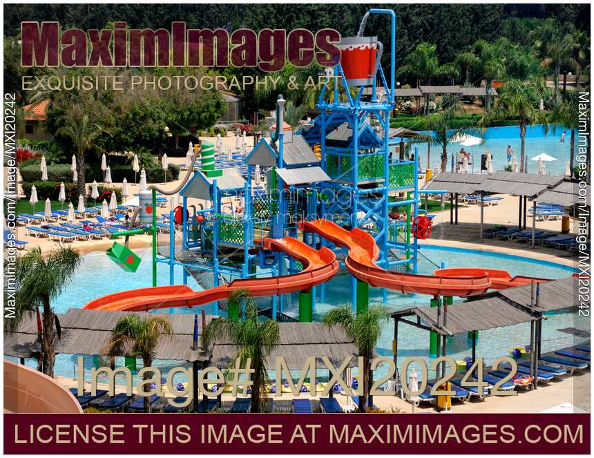 Waterpark slides Fasoury Watermania Cyprus