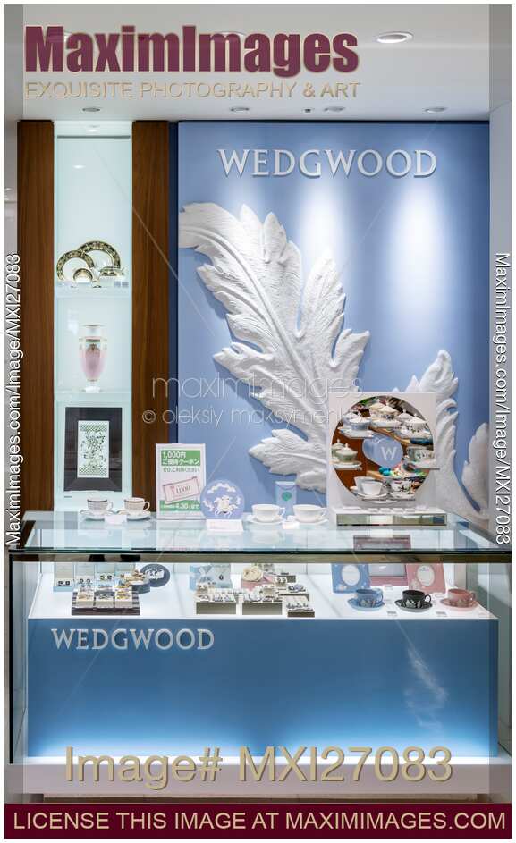 Wedgwood tableware store display