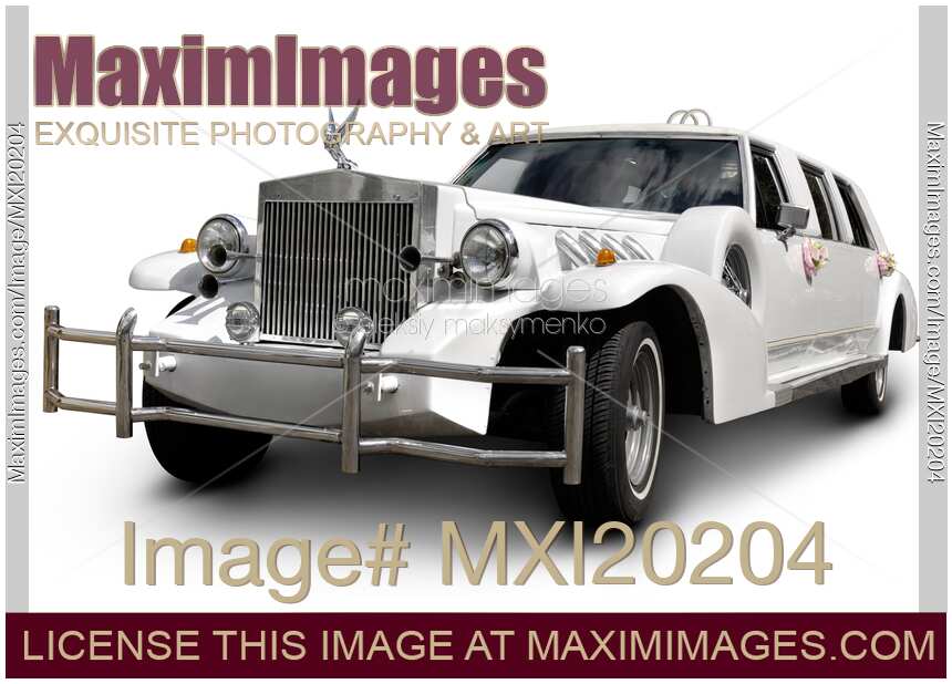 White Classic Wedding Excalibur Limousine