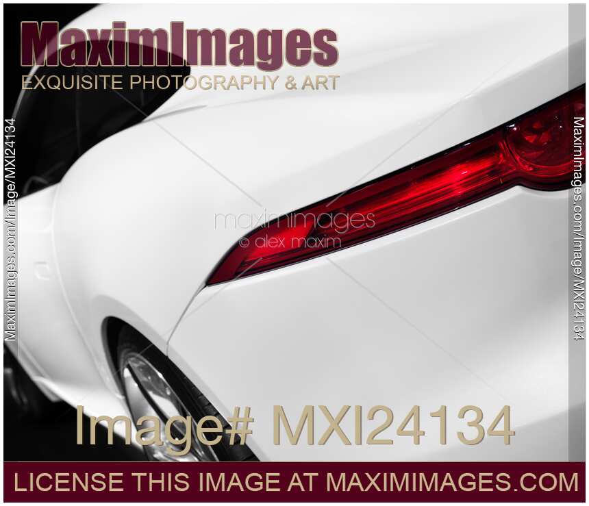 White Jaguar C-X16 tail light details