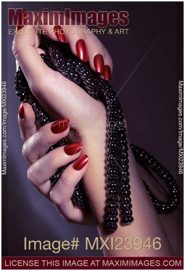 Woman Hands Holding Jewelry