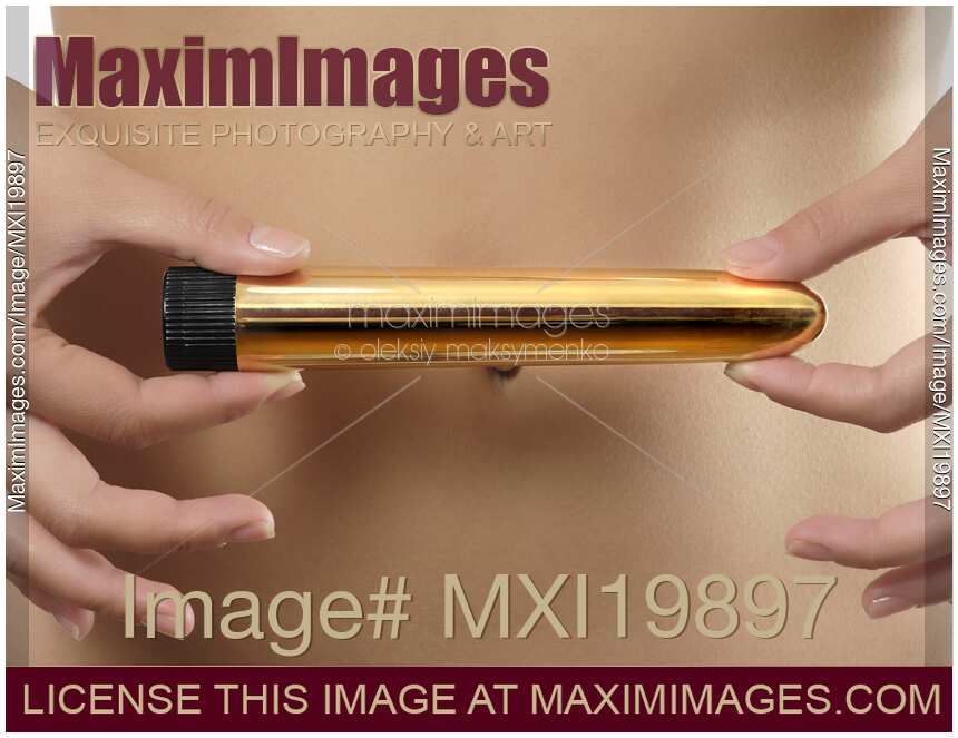 Woman Holding Vibrator