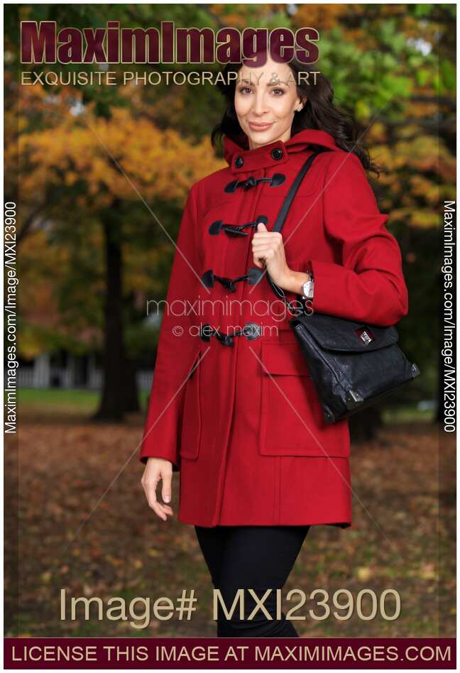 Woman in a Red Coat