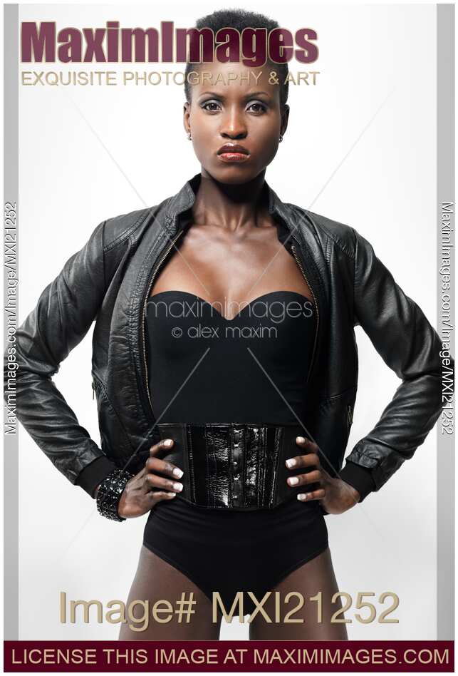 Woman in Black Outfit