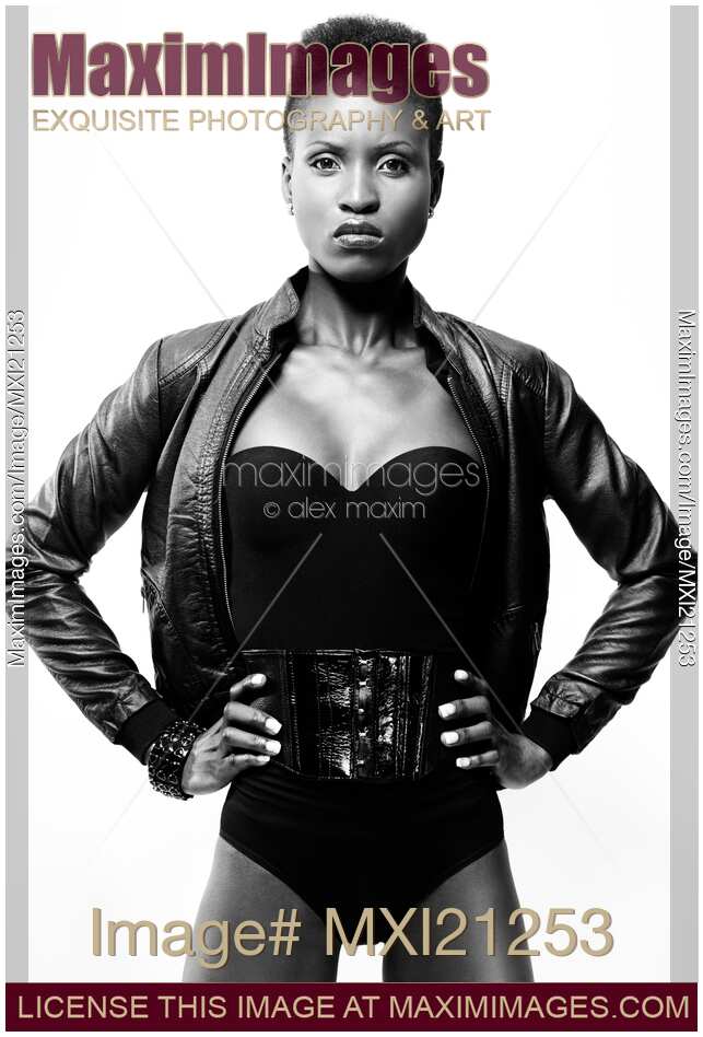 Woman in Black Outfit