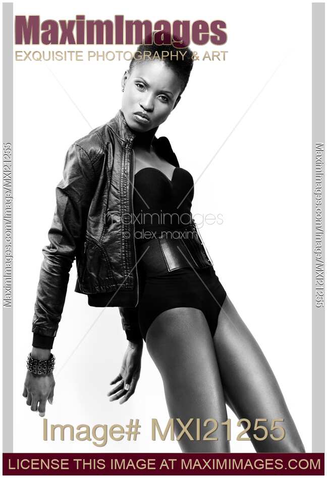 Woman in Black Outfit