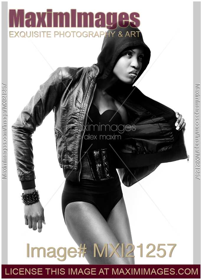 Woman in Black Outfit
