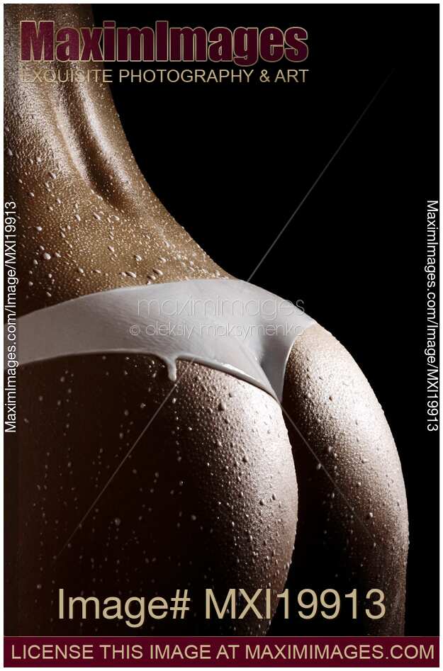 Woman in Panties Made of Milk