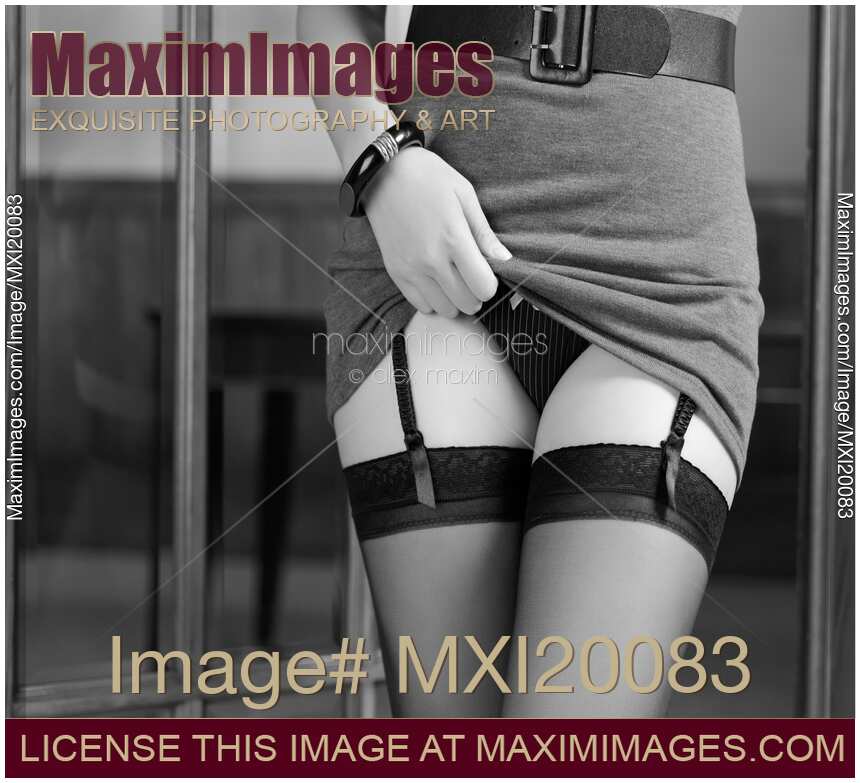 Woman Showing her Sexy Lingerie