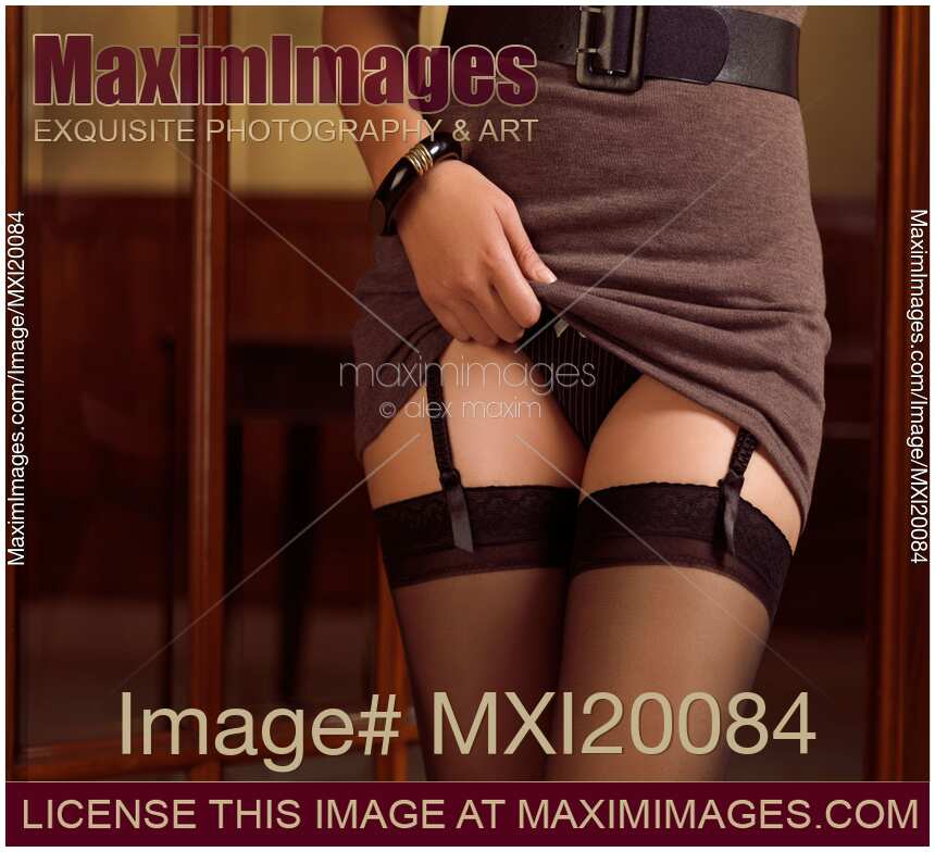 Woman Showing her Sexy Lingerie