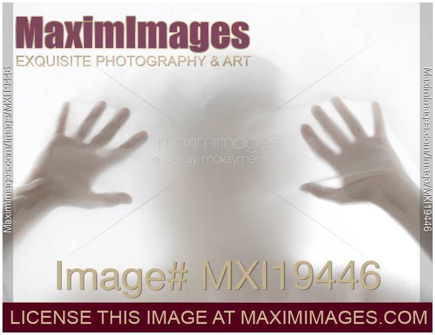 Woman Silhouette Behind White Haze