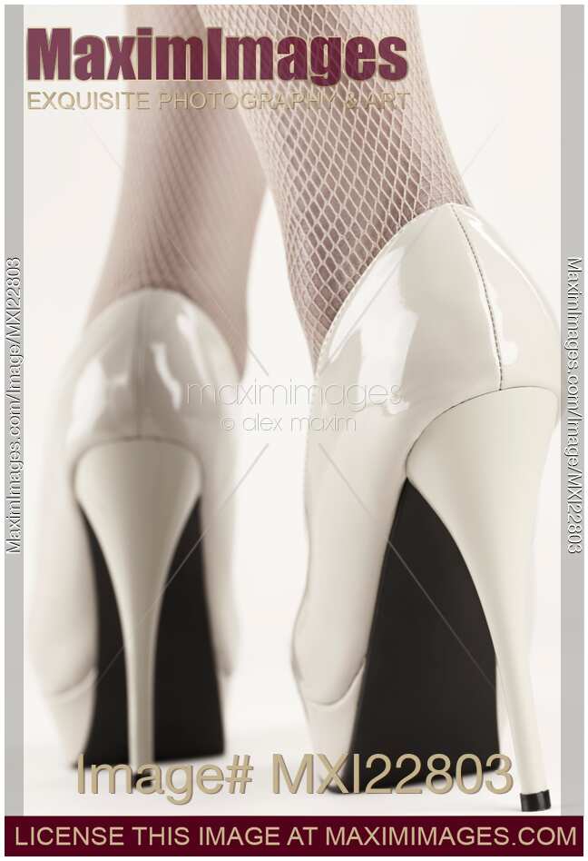 Woman Wearing High Heel Shoes