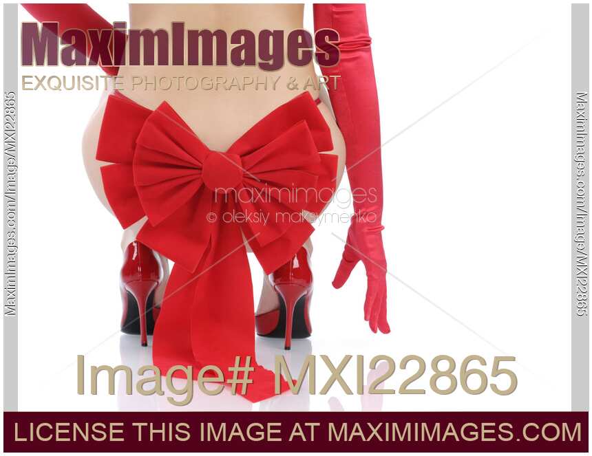 Woman with a Christmas Bow