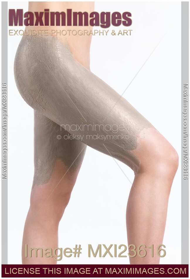 Woman With Bentonite Clay Body Wrap