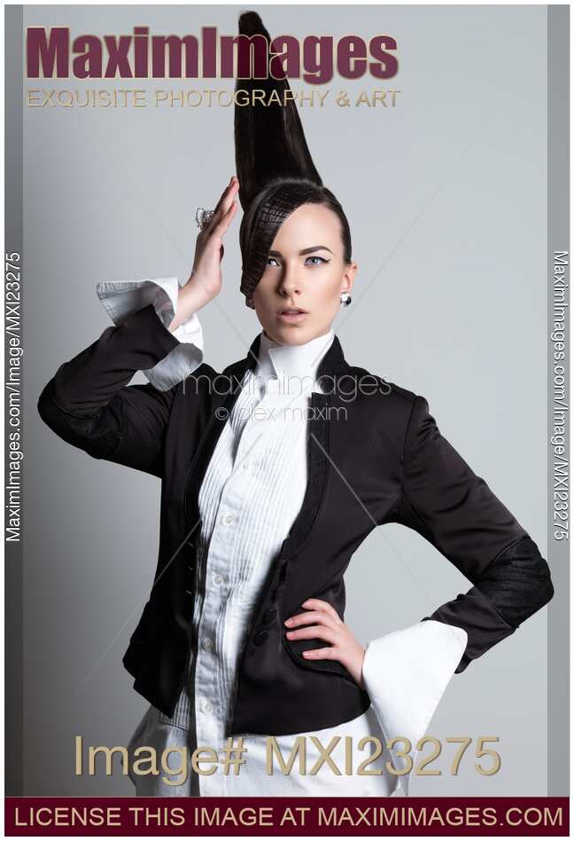 Woman with Creative Hairstyle