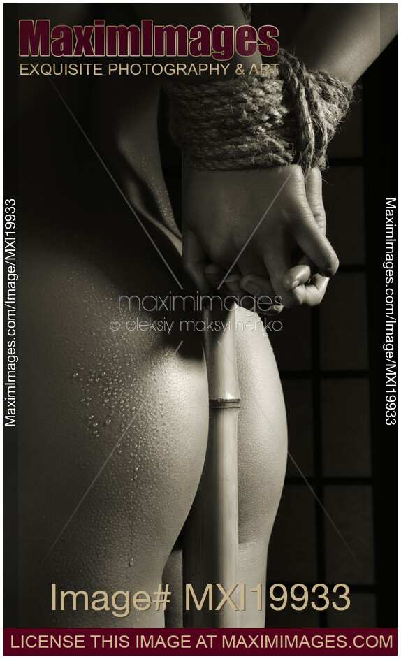 Woman with Her Hands Tied to Bamboo