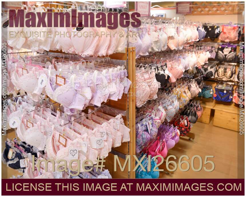 Womens lingerie in store in Japan