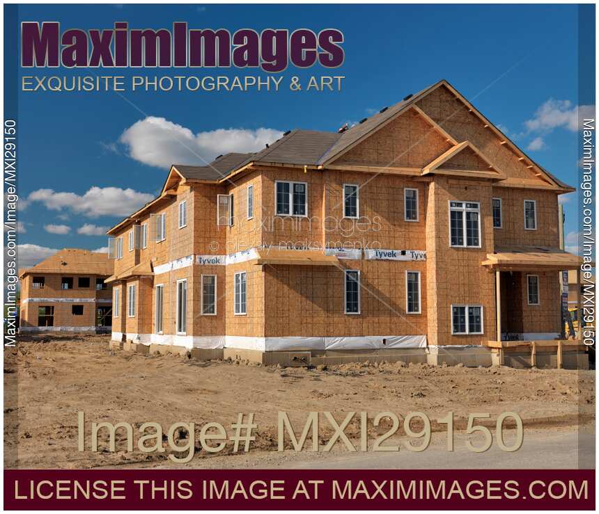 Wooden-Fame House Under Construction