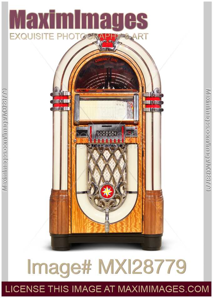 Wurlitzer Jukebox retro music playing machine
