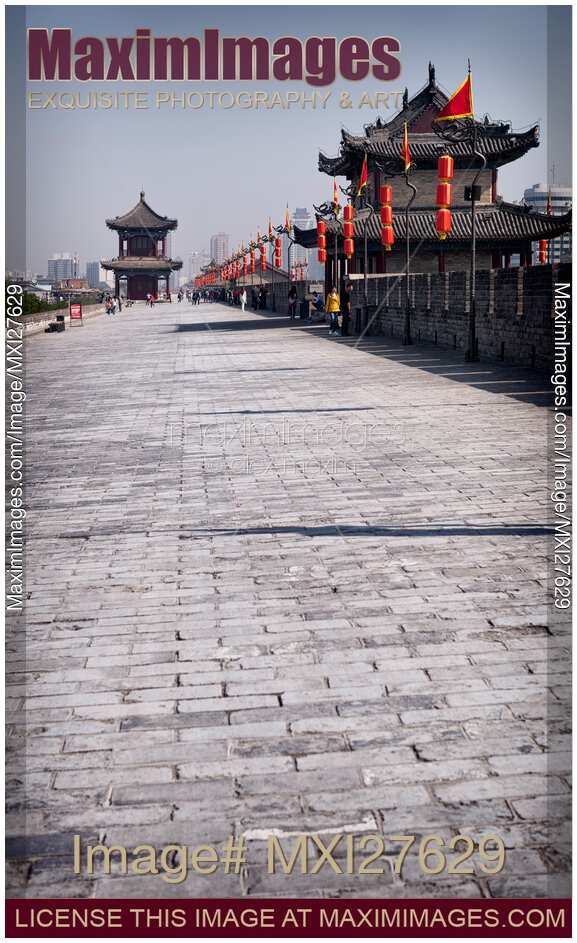Xi'an city wall scenery in China