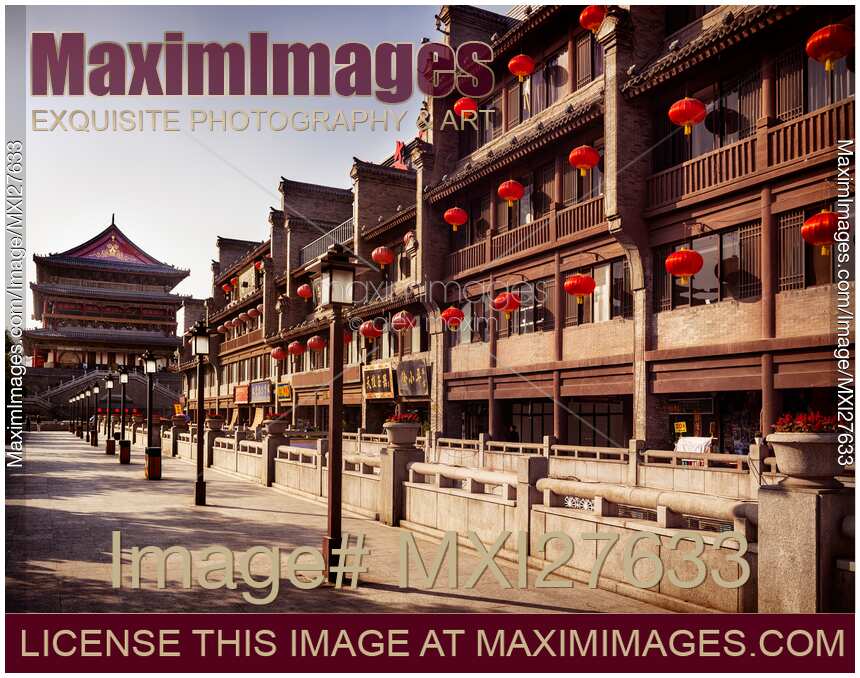 Xi'an Drum Tower and hotels in China